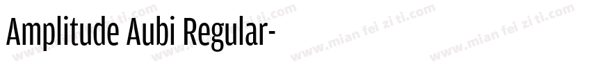 Amplitude Aubi Regular字体转换